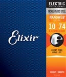 Elixir 12062 NANOWEB 8-String Electric Guitar Strings Light Front View